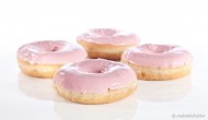Donut Roze met smarties afbeelding