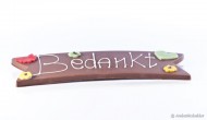 Chocolade vaan met tekst afbeelding